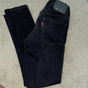 BOYS 510 skinny leg, black jeans.